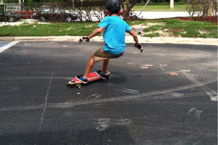 A boy wearing a helmet and gears