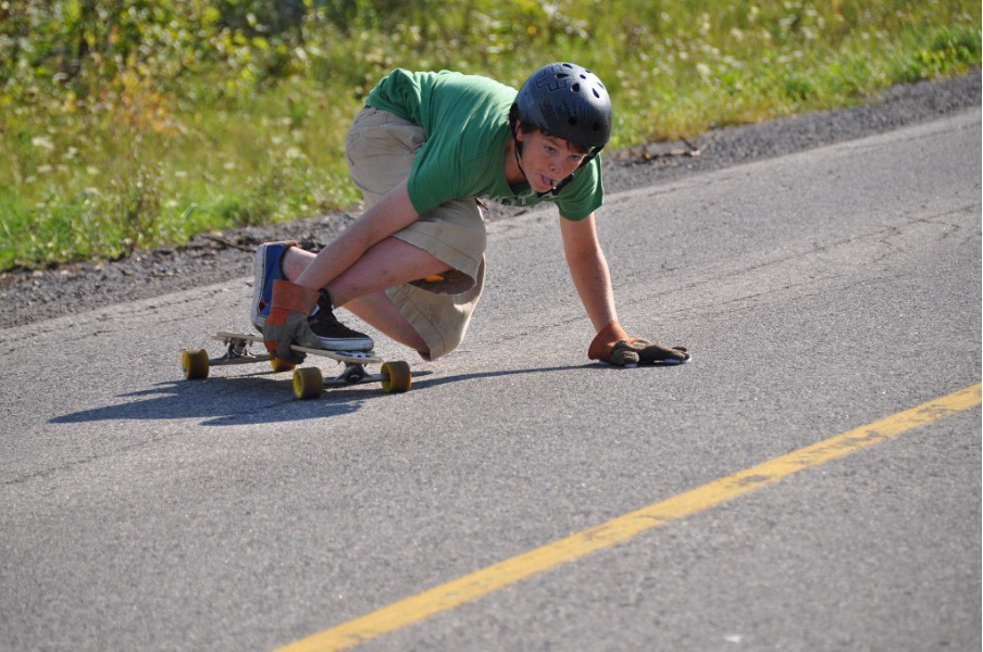 Longboard slide