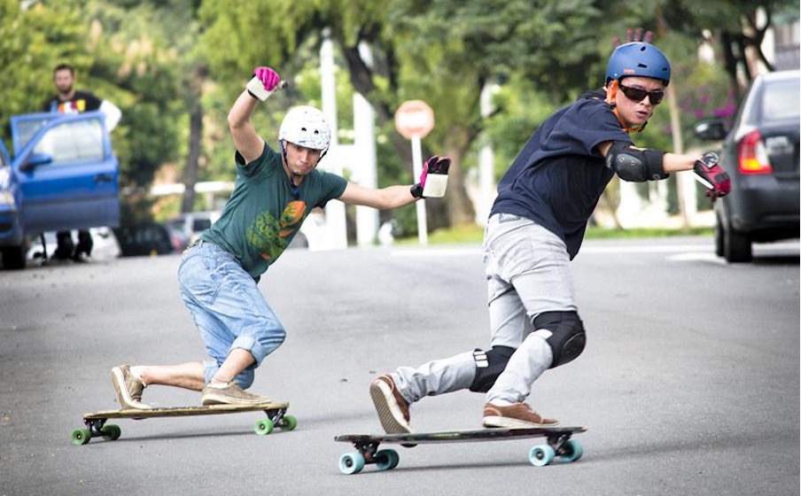 You can move freely with longboards