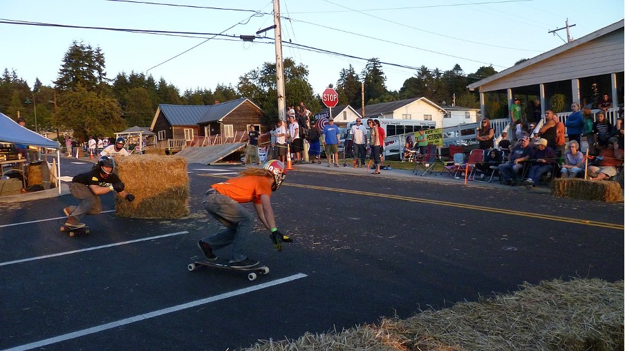 Carving to slow down the board