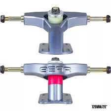 120mm Bear Precision 2020 Smokies Pewter Downhill Longboard Skateboard  Trucks With 45°/20° baseplates - MuirSkate.com