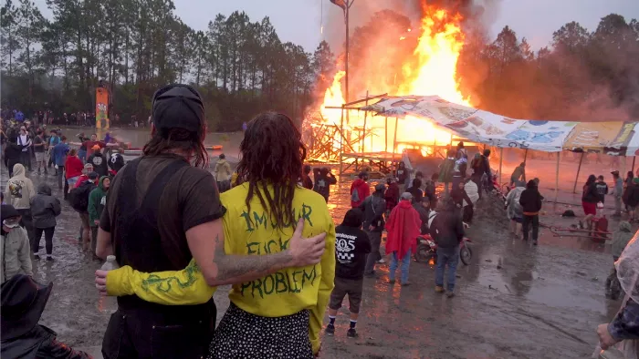 A group hug at Swampfest