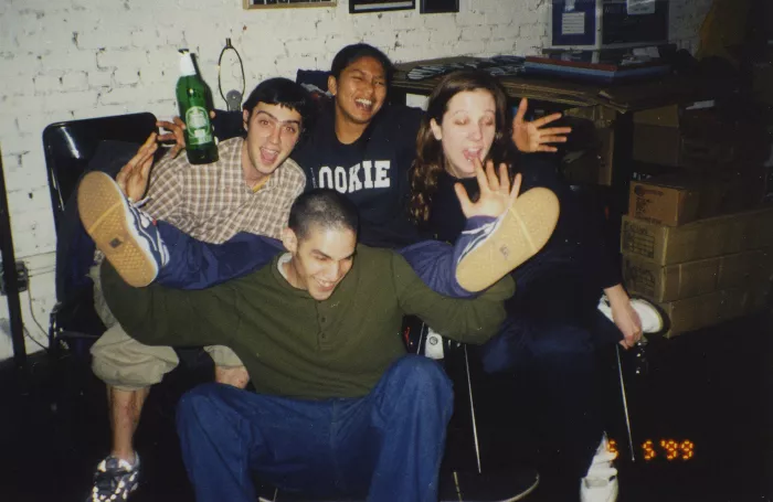 A group photo of the Rookie Skateboards team, showcasing the brand's commitment to inclusivity and diversity