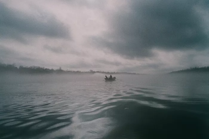 A photo from Patrick O'Dell's &quot;Big River&quot; book featuring a tranquil river scene.