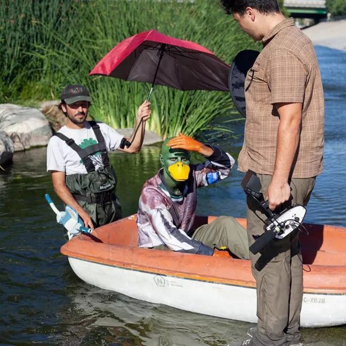 A photograph of Grant Yansura, capturing his creative and unique personality.