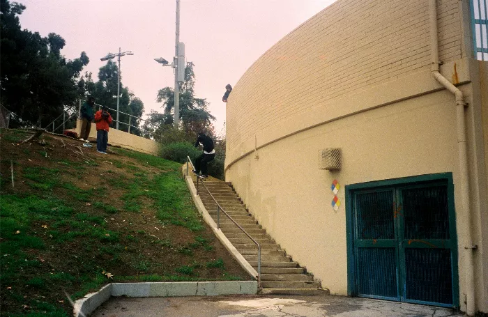 A still of Dalton Palacio's raw and dynamic skate video