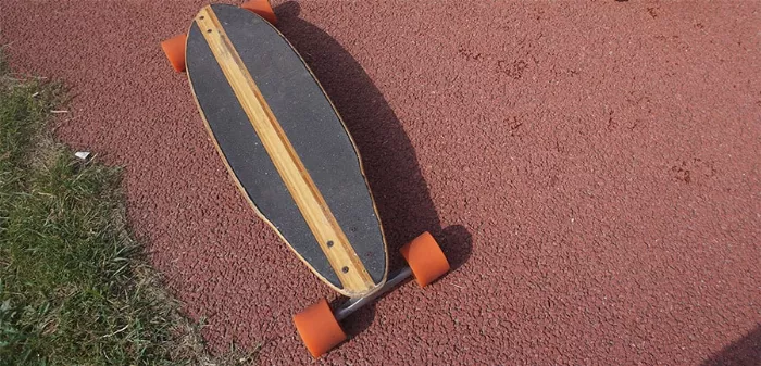 A typical longboard, perfect for cruising