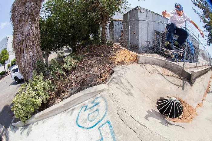 Aidan Campbell performing an ollie