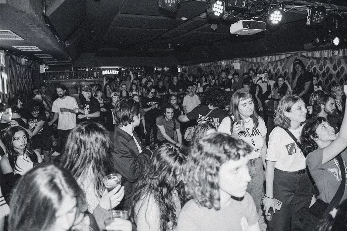 Attendees at the Jenkem Tribeca Music Lounge event, enjoying a change of pace with conversations beyond skateboarding.