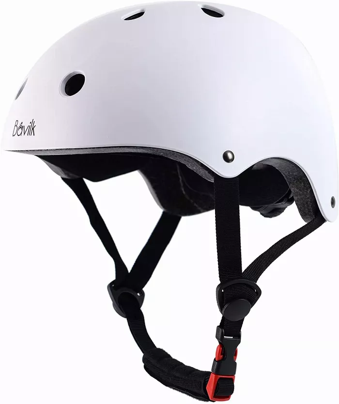 Bavilk helmet for kids, showcasing its budget-friendly design and adjustable fit