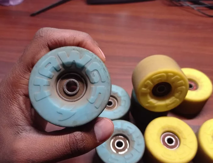 Blue EZ Hawgs Longboard Wheels