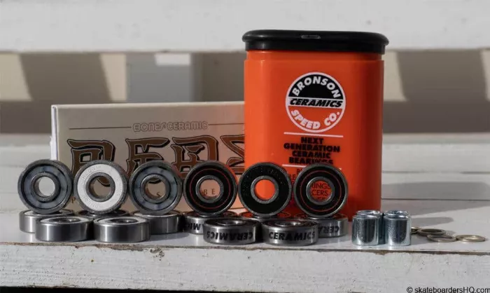 Bones and Bronson ceramic skateboard bearings