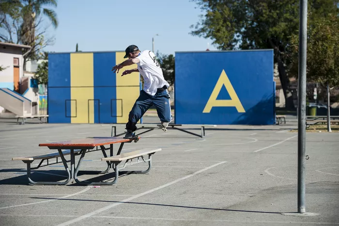 Chewy Cannon performing a trick