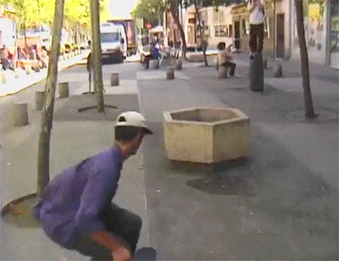 Christian Maalouf doing a kickflip with wet shoes