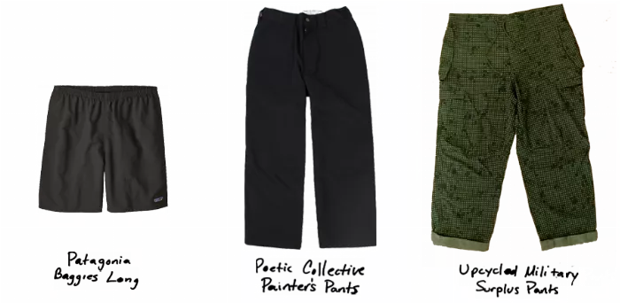 CK's unique skate pant styles