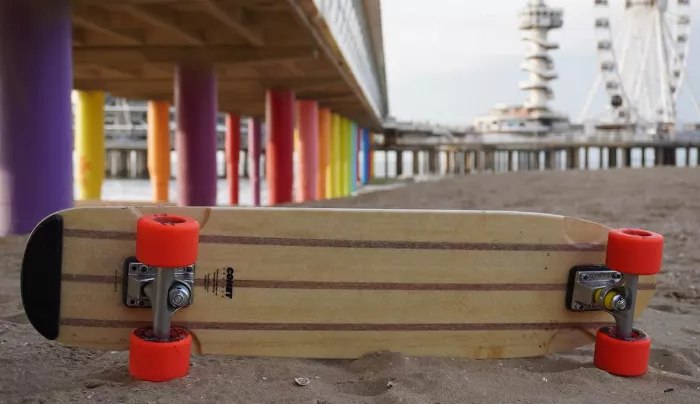 Comet Cruiser Skateboard on a beach