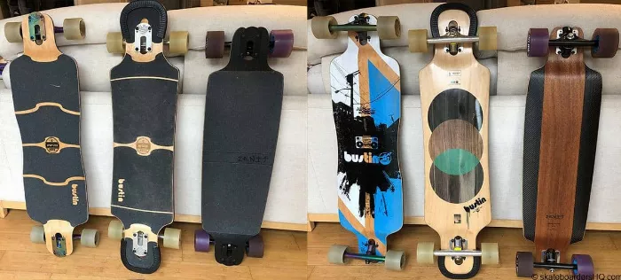 Comparison of Bustin Sportster, Bustin Maestro, and Zenit AB 2.0 longboards