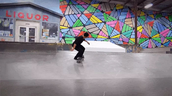 Daewon Song doing a trick