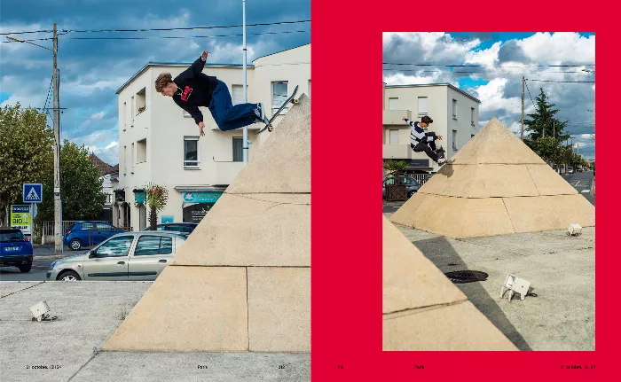 De Paris Yearbook spread featuring Lucas Allard and Victor Cascarigny