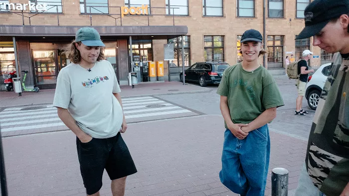 Eetu Toropainen performing a trick on his skateboard in Helsinki