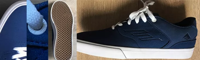 Emerica Reynolds blue best skateboard shoes.