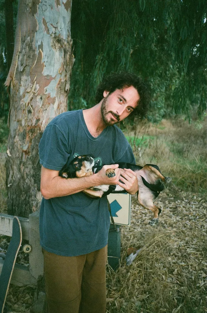 Ethan Loy with Dog