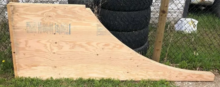 finished mini ramp transition side