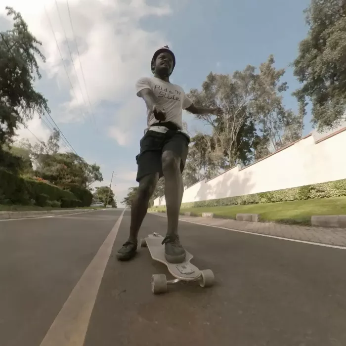 Foot braking on the VibeRide board