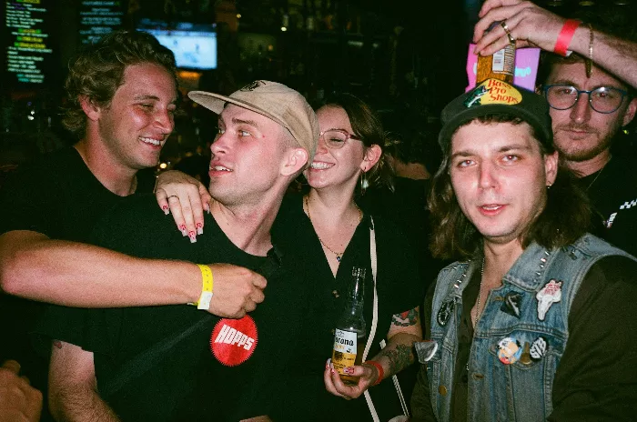 Group of friends at a Tampa bar