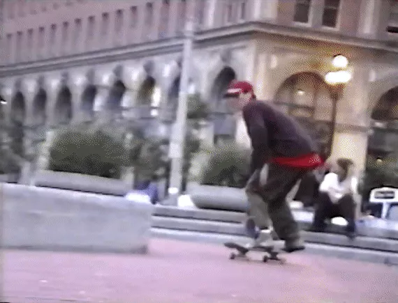 Hans Lindgren performing a pressure flip in a video