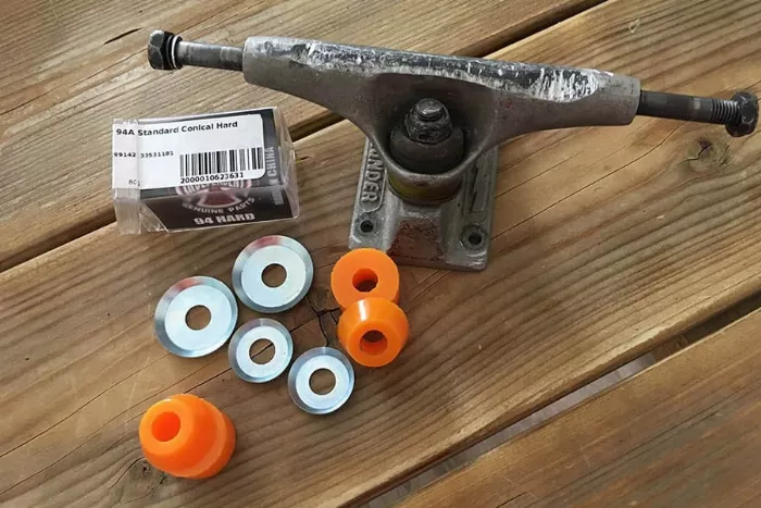 hard bushings and quality skateboard trucks