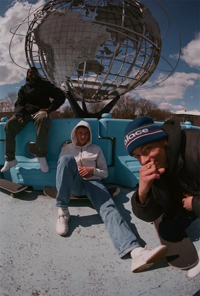 Heitor skating in New York