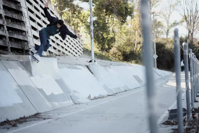 Heitor skating with BK Smith