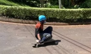 how to rail grab longboard