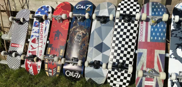 image of low quality skateboards