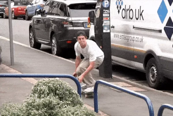 Jack O'Grady doing a trick in a gif