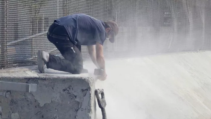 Jerry Mraz working on the Bronx skate spot