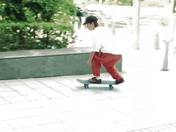 Junnosuke Hasegawa captured in a skate clip, showcasing his dynamic skating style.