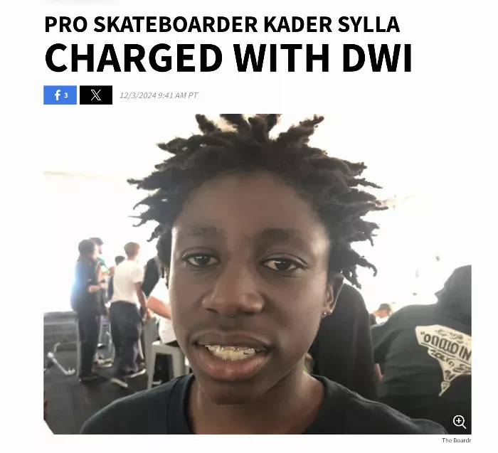 Kader Sylla Skateboarding