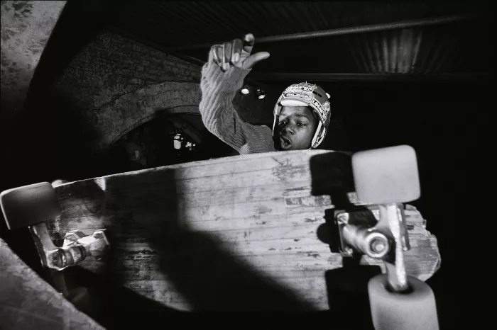 Keith Laing, Cage skatepark, Brighton, 1978