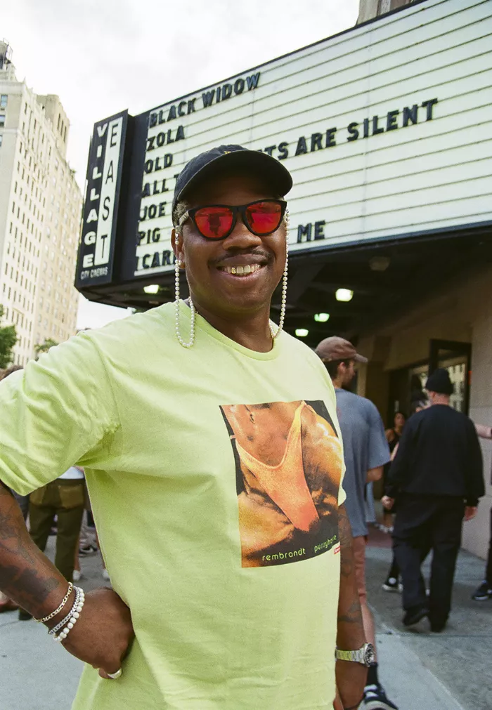 Kunle F Martins Jr., artist, at the premiere of &quot;All the Streets Are Silent&quot;