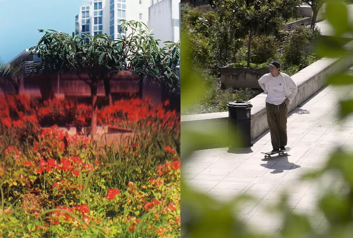 Leo Valls skating at Terrasse Koenig