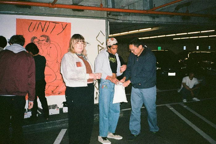 Marbie, Myles, and Jeff at Seattle Unity Meetup Premiere