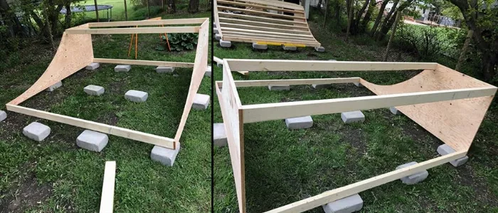 mini ramp frame in progress