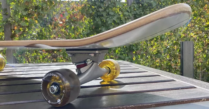 Paris Street trucks on a complete skateboard