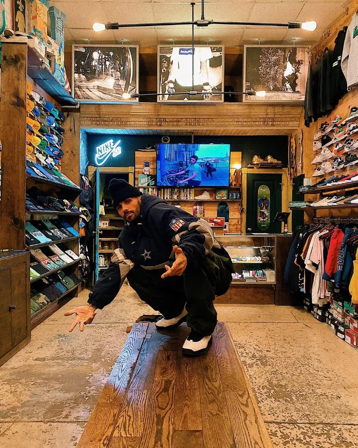 Philly Santosuosso at his skate shop