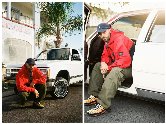 Philly Santosuosso leaning on a car