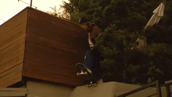 Rob Mattox showcasing his skateboarding skills