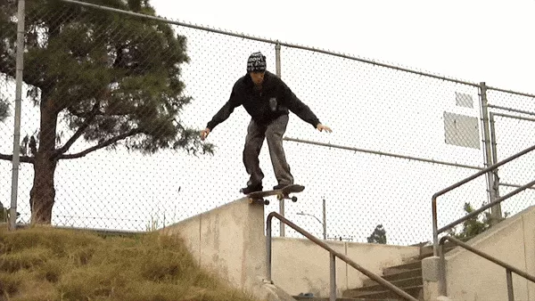 Rob Mattox's powerful skateboarding style