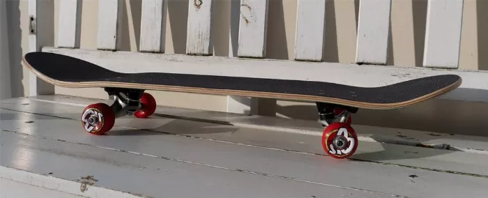 Santa Cruz skateboard side view